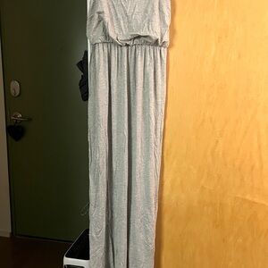 Elegant Gray Maxi Dress